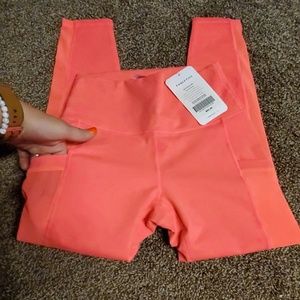Hot Pink Fabletics Mila Pocket Capri XS